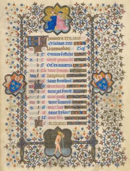 January page from the Belles Heures 