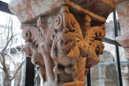 A capital in Cuxa Cloister 