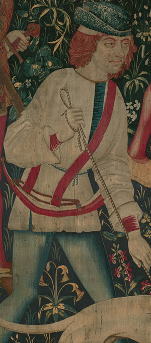 Detail from "The Hunters Enter the Woods"