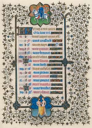 May Page from the <em>Belles Heures</em>