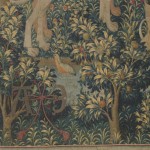 Detail from the Unicorn Tapestry showing a pomegranate