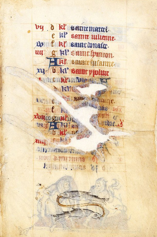 The Zodiacal Sign of Pisces from The Hours of Jeanne d’Évreux