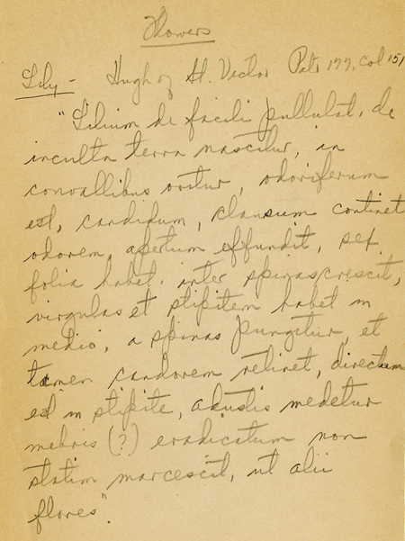 M. Freeman Transcription from Hugh of St. Victor