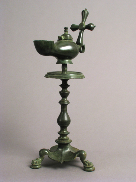 Byzantine Lamp with Cross