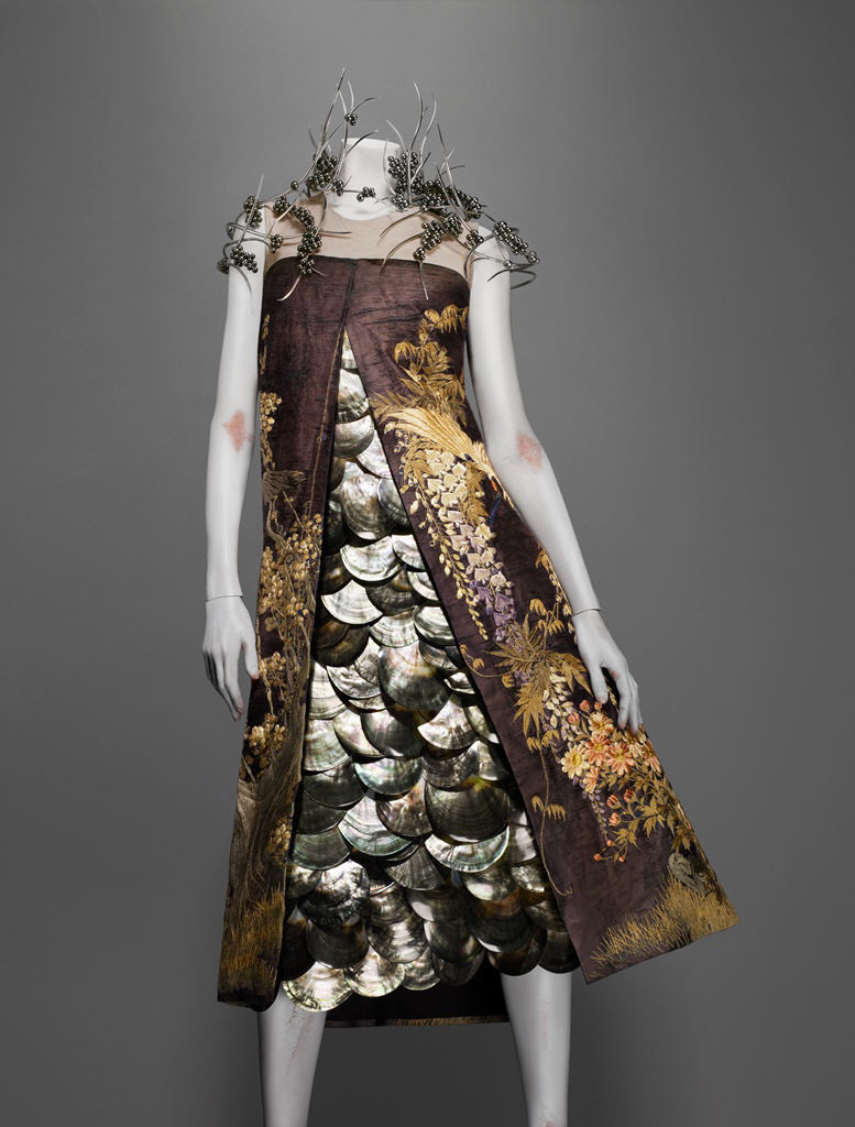 alexander mcqueen shell dress
