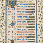 October page from the Belles Heures thumbnail