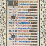 November calendar page from the Belles Heures thumbnail